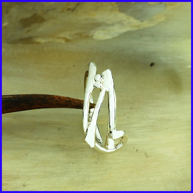 Handmade silver ring. Designer and handcrafted jewelry